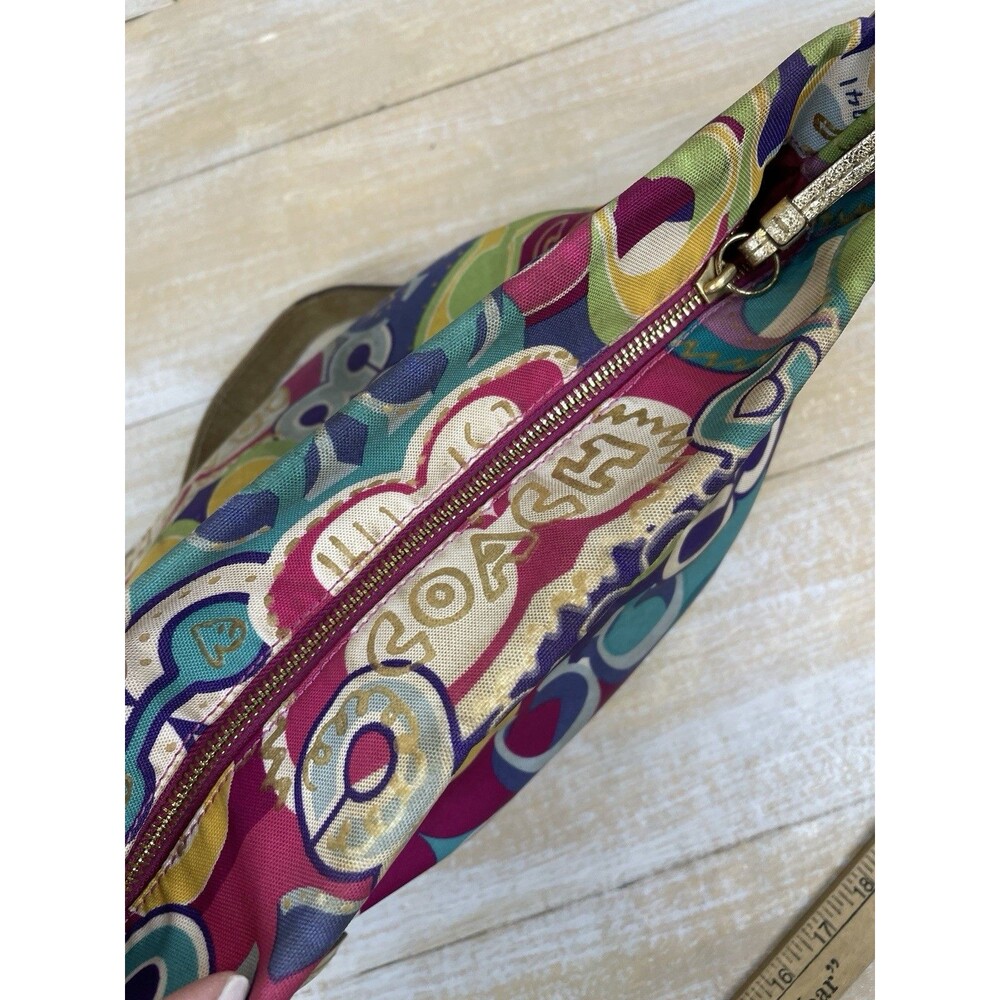 Coach Poppy Collection Signature Graffiti 1941 Cross Body Bag Colorful *read - Picture 15 of 16